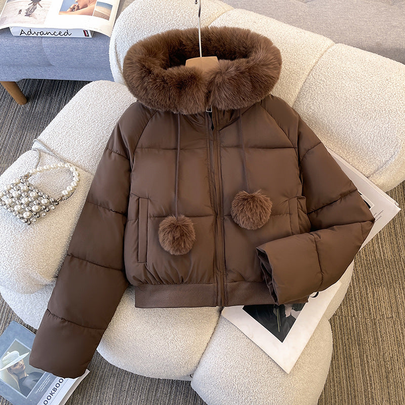 Alice Fleece Puffer Cape Jacket