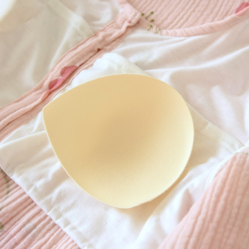 Elinora Cotton Padded Nightsuit In White