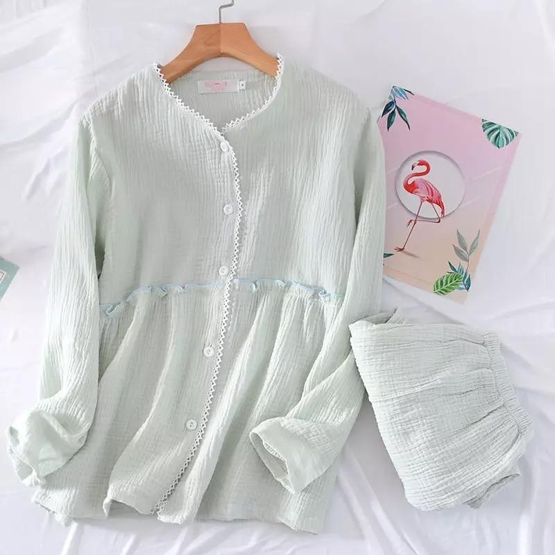 Laurel Lace Cotton Nightsets In White