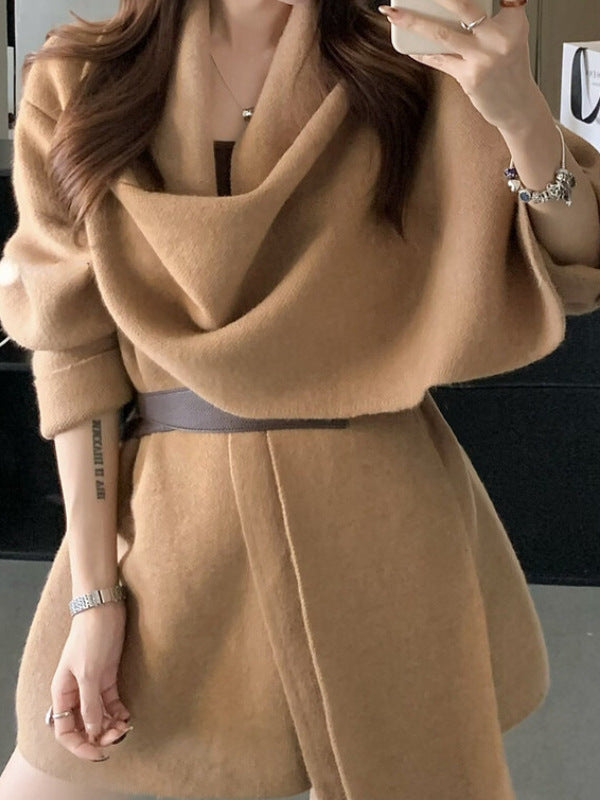 Tayla Luxe Winter Cape With Belt