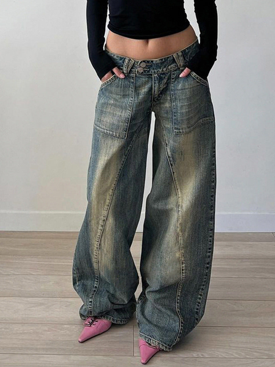 Skadi Mid Rise Loose Jeans