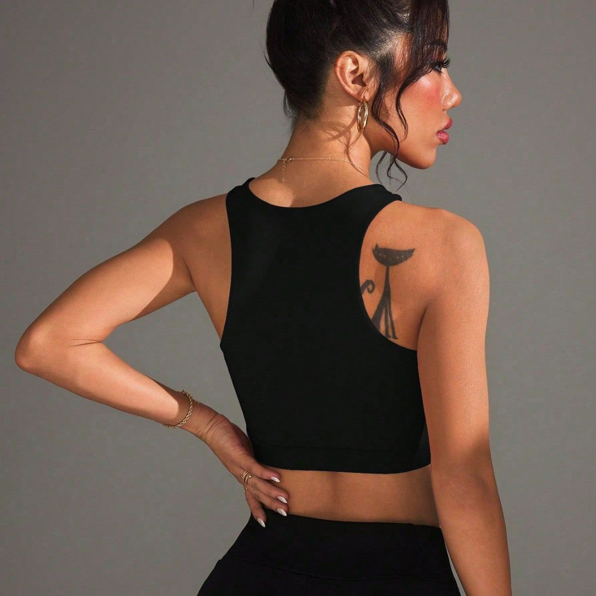 Adele Halterneck Crop Padded Top