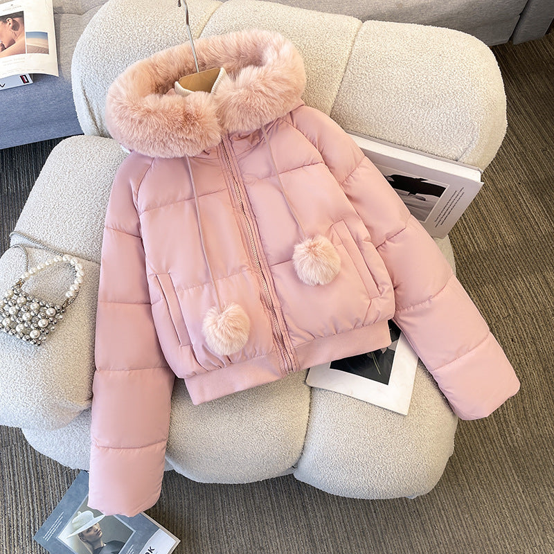 Alice Fleece Puffer Cape Jacket