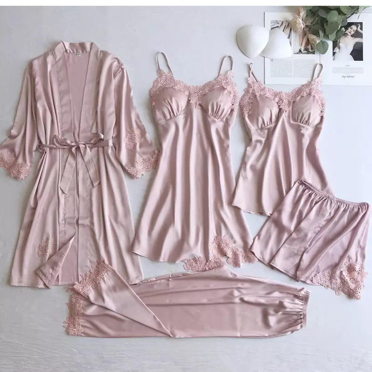 Anastasia Luxury Loungewear Set In Pink