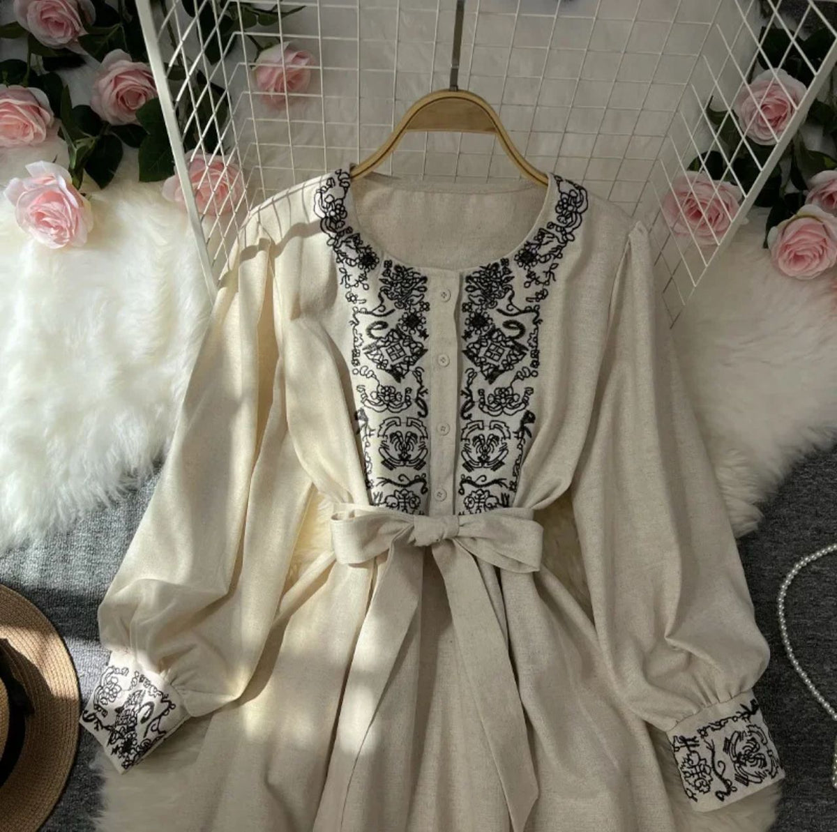 Lyra Statement Belted Dress