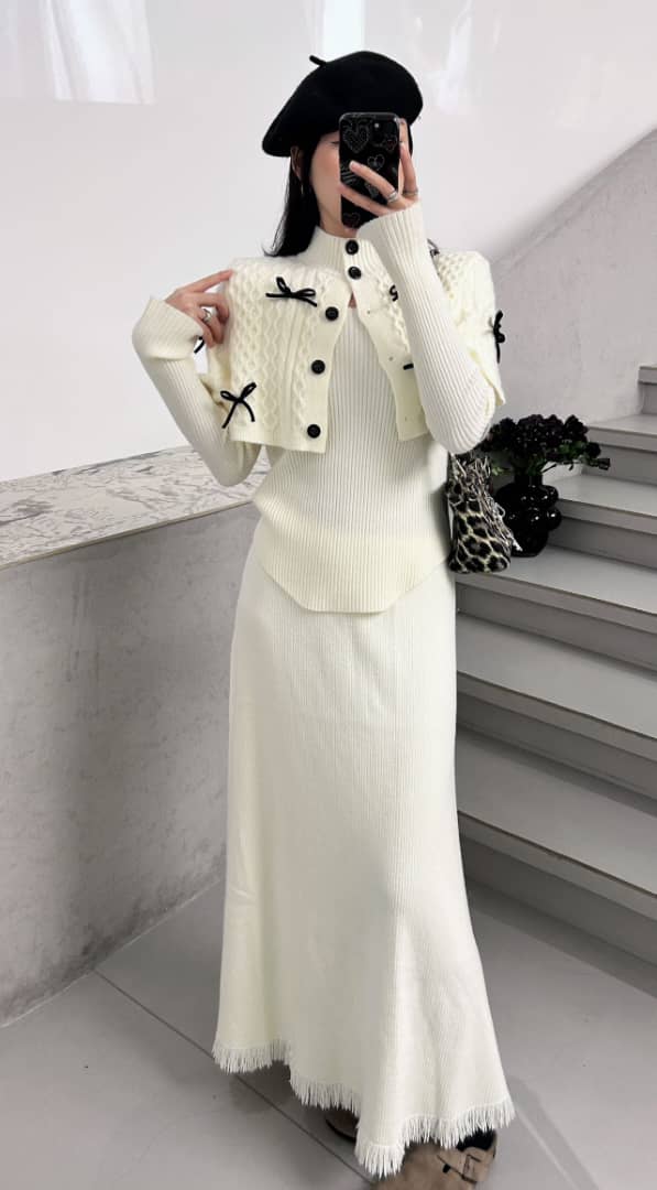 Mayles Luxe Winter 3 Pc Coord Set
