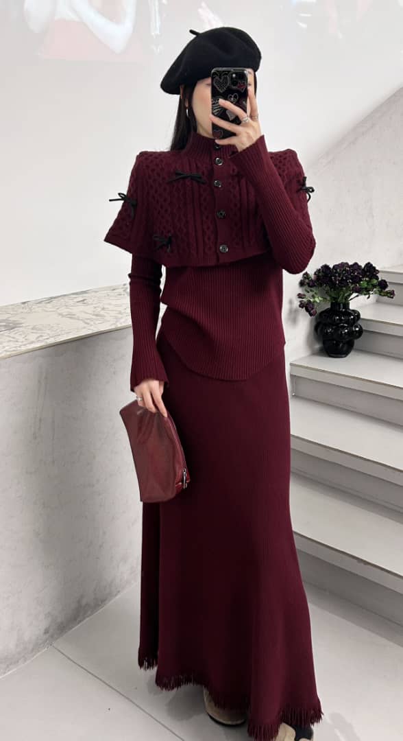 Mayles Luxe Winter 3 Pc Coord Set