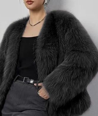 Melina Crop Winter Fur Cape