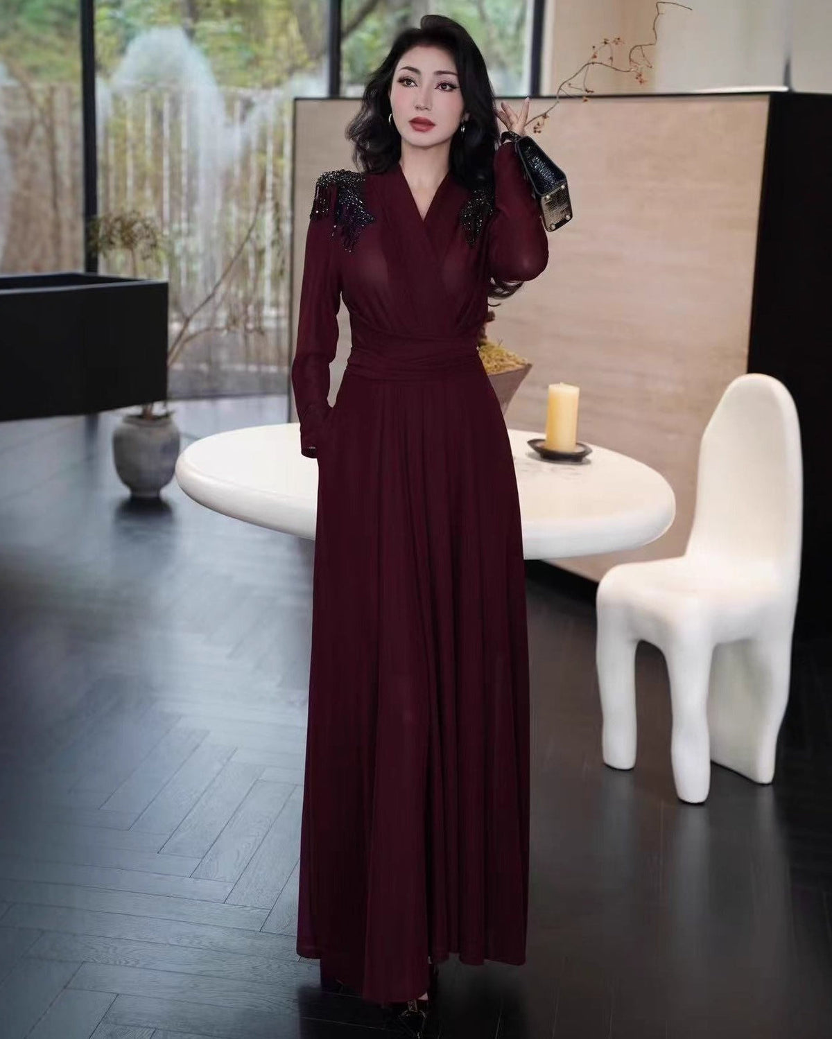 Salome Embellished Maxi Dress
