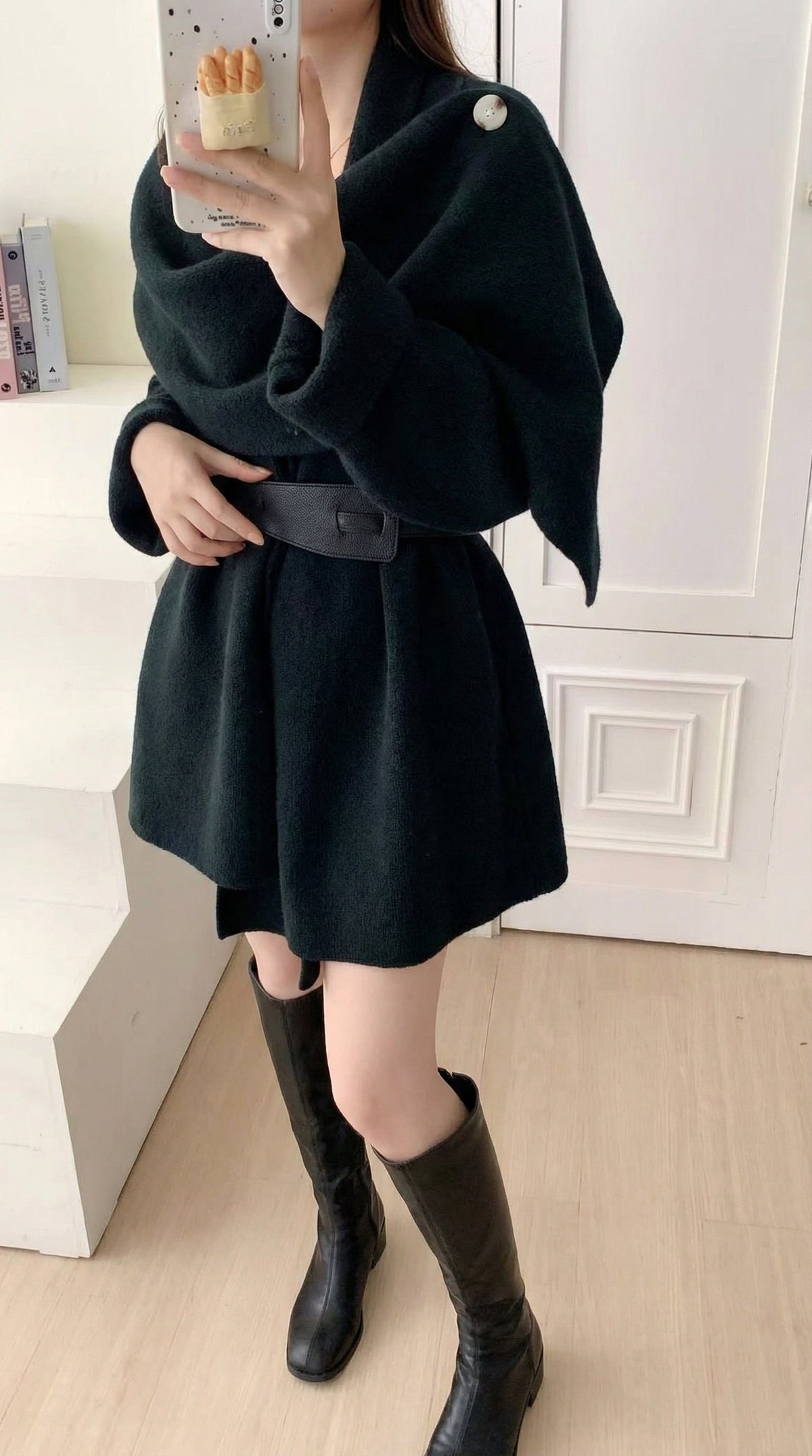 Tayla Luxe Winter Cape With Belt