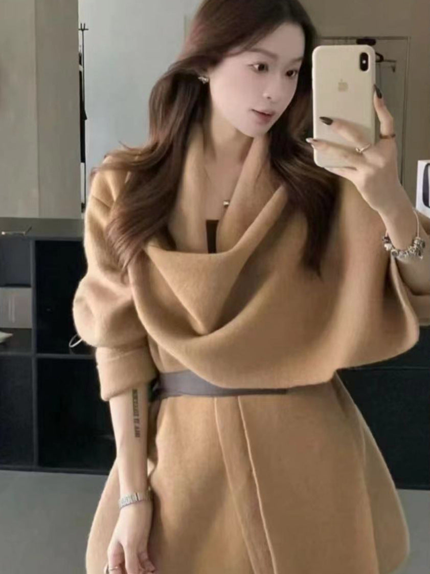 Tayla Luxe Winter Cape With Belt