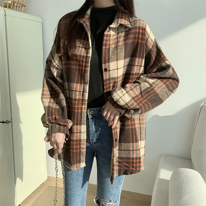 Vera Wollen Plaid Shirt